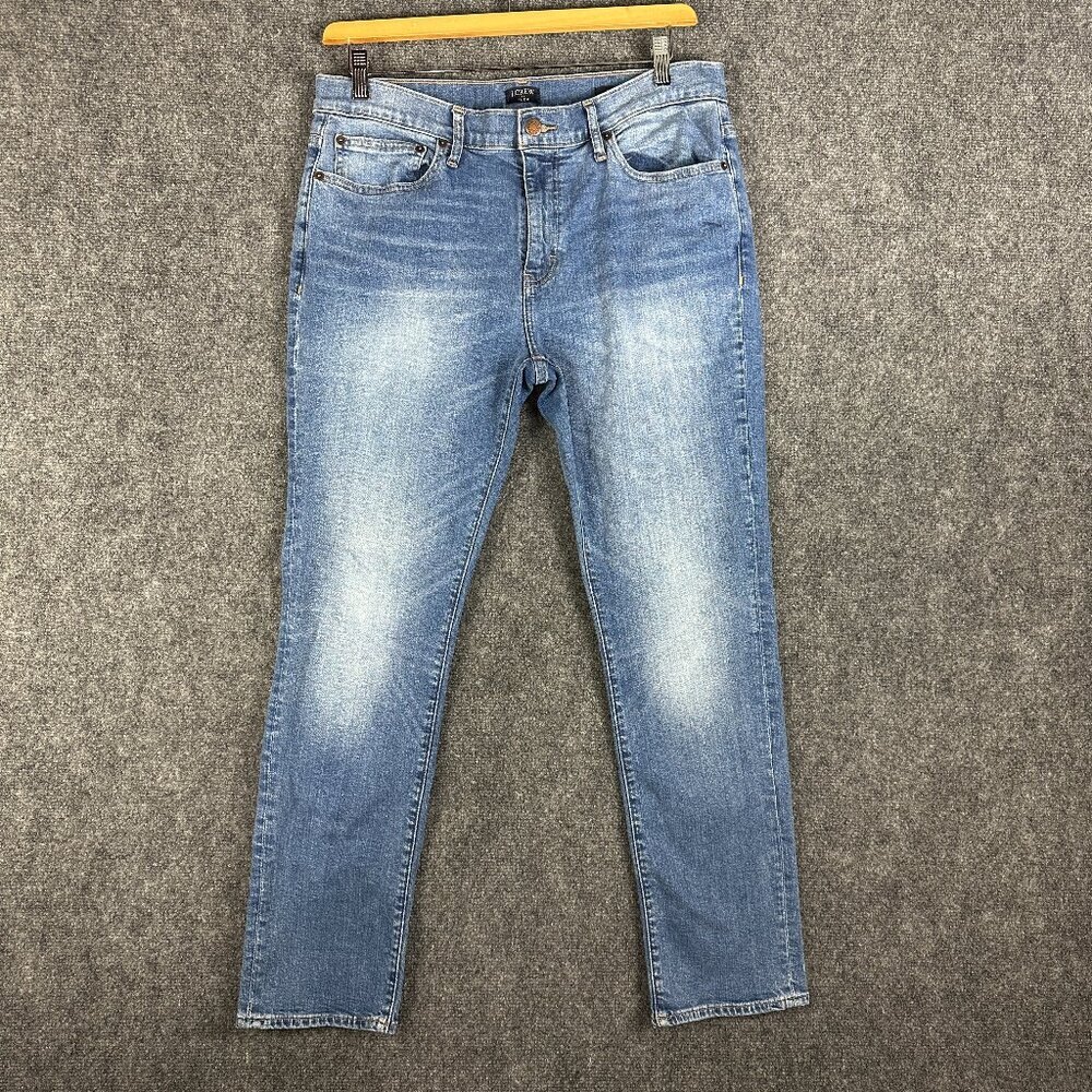 J. Crew Blue Slim Jeans with Vintage-Inspired Wash